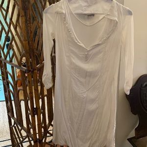White miilla shirt dress